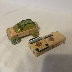 Calello Automoblox Wooden Toy Car two piece Set / 2 in (height)  4 in (long)